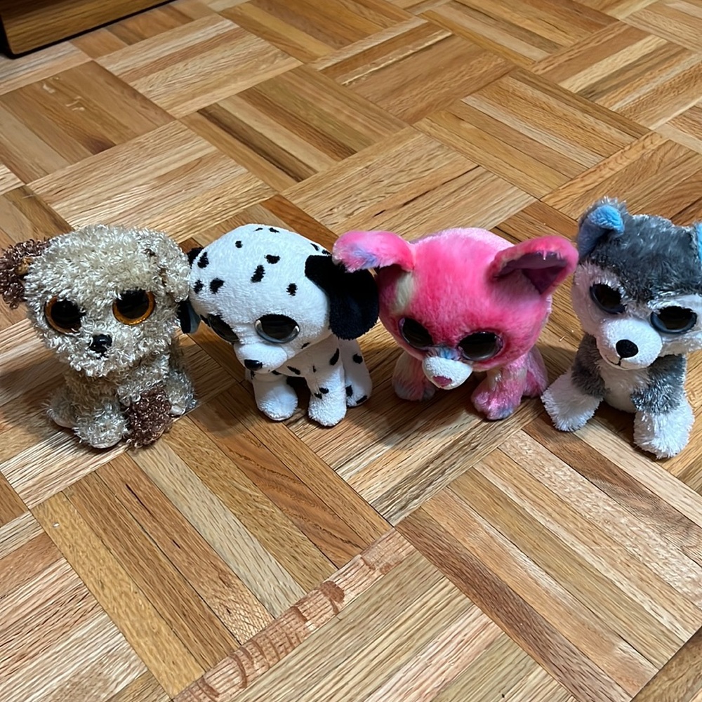 Beanie boos root beer, fetch, Cancun and slush With tush tags
